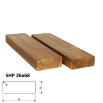 ThermoWood hoblované prkno SHP 26x68mm